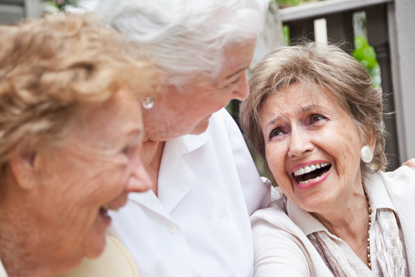 women laughing together